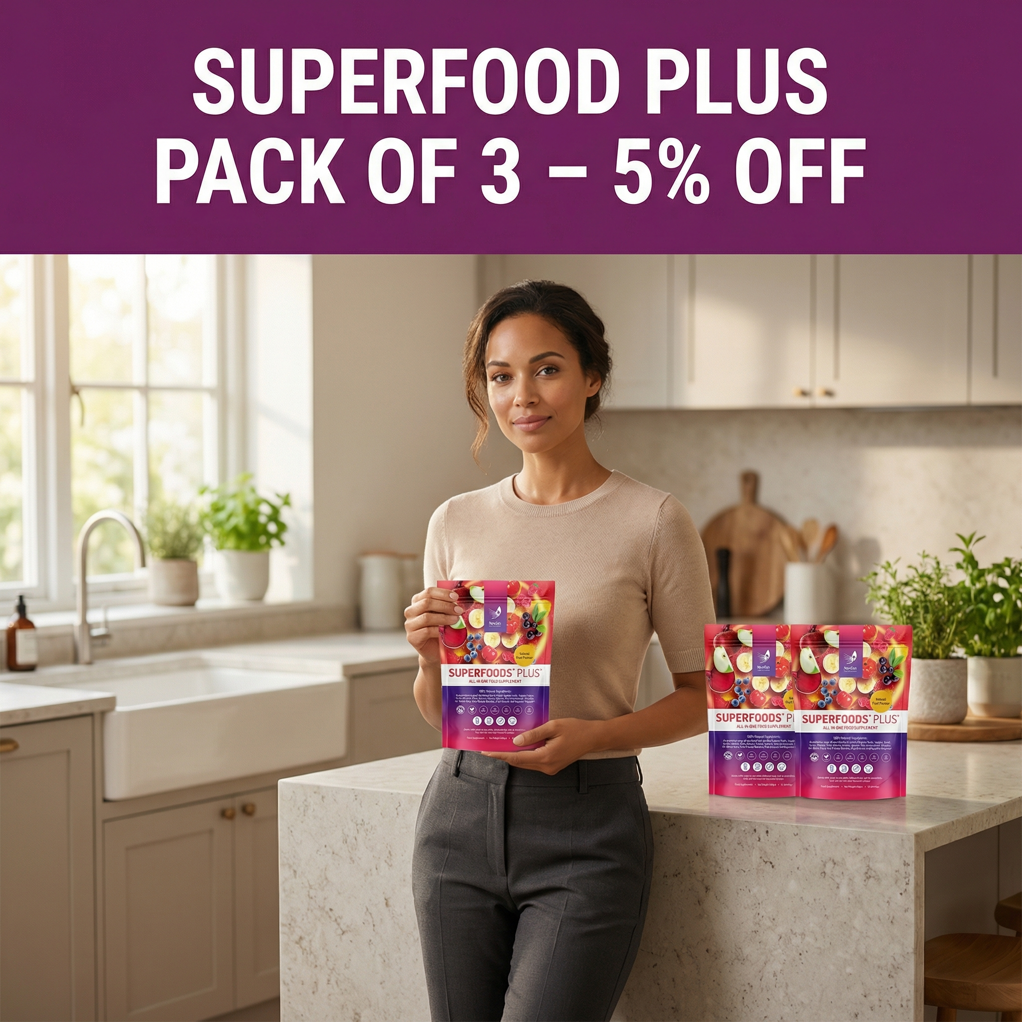 Superfoods Plus - Buy 3 Get 5% Off